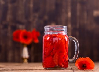 Poppy flower tea