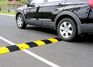 Speed bumps for driveways